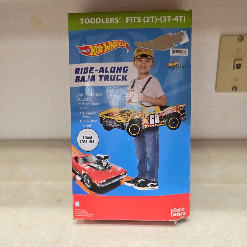 Hot Wheels Ride-Along Baja Truck Toddler Costume 2T-4T InSpirit Designs Yellow